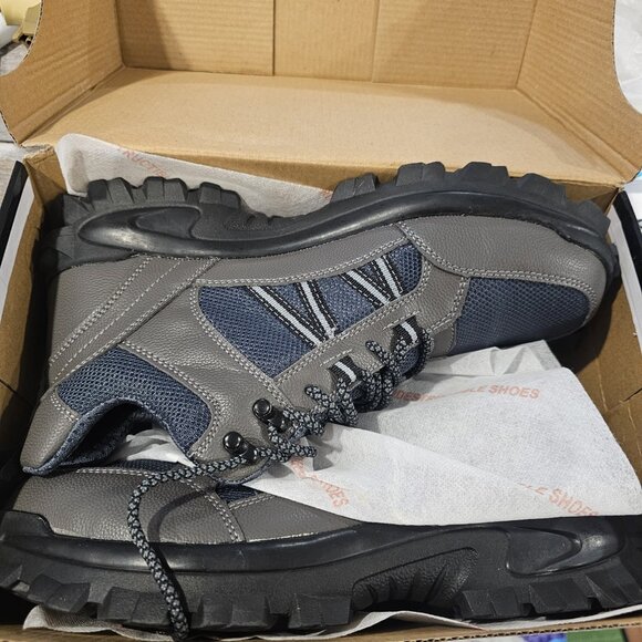 Indestructible Hightop Work Boots Size 12 Steel Toe NWB Vegan Leather Fable Grey main image 8